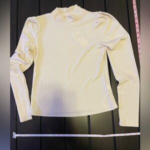 Elegant Cream Long Sleeve Top